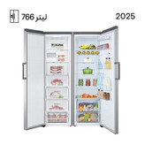 یخچال فریزر دوقلو ال جی 40 فوت سفید B414 – F411