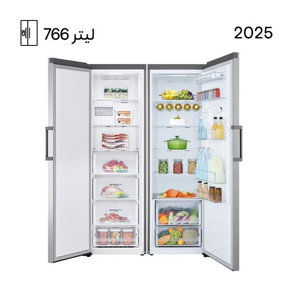 یخچال فریزر دوقلو ال جی 40 فوت سفید B414 – F411