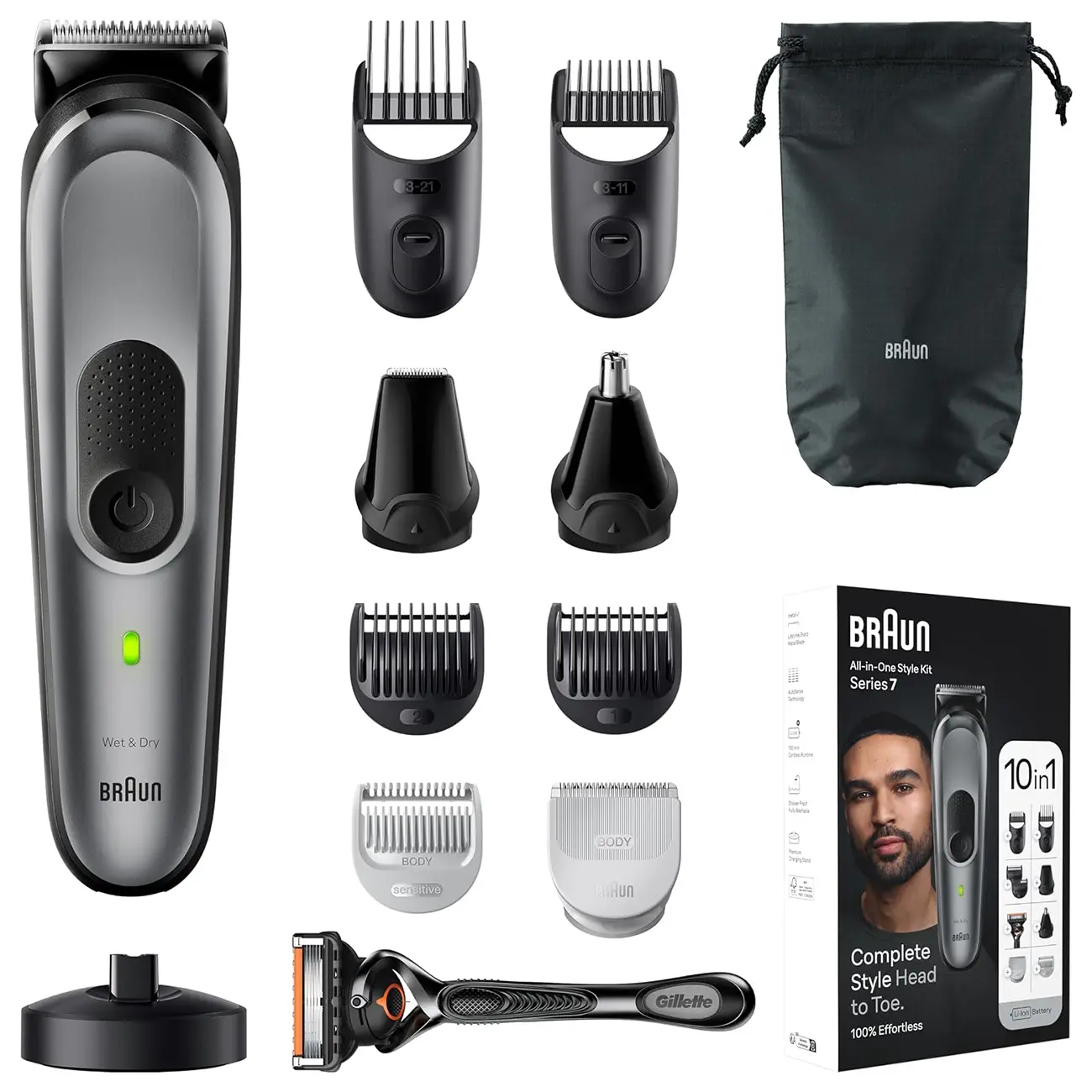 ماشین اصلاح 10 کاره براون Braun مدل MGK7420 سری 7